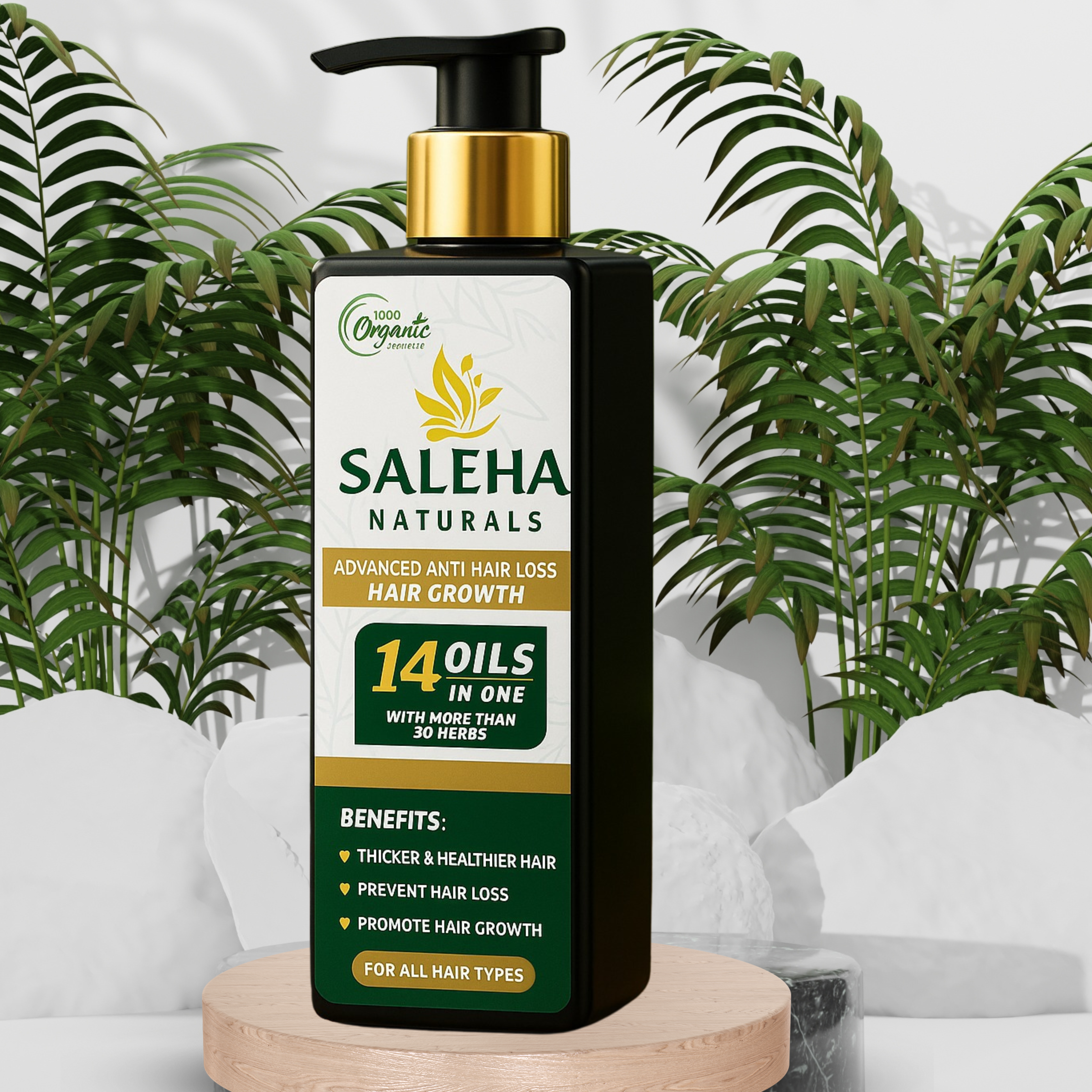 Hair Growth Oil | 100 % Organic Hair Growth Solution – Thicker, Stronger , Anti Hair Loss & Healthier Hair